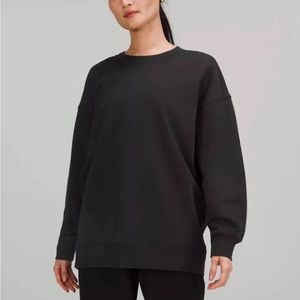 lululemon perfectly oversized sweatshirt black sized 8